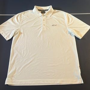 Greg Norman Men’s White Golf Polo